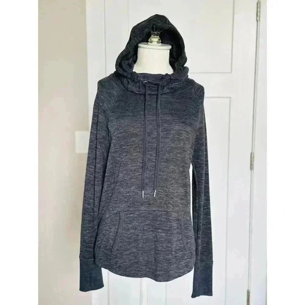 Athleta Women's Pullover Cowlneck Hoodie Charcoal Size XXS - Picture 1 of 7